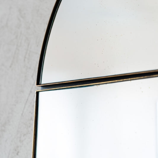 Aged Charm Vintage Rustic Arch Wall Mirror 120x70cm - GET24504SA