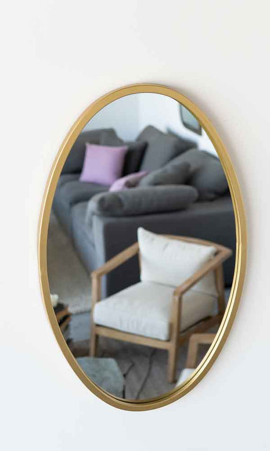 Round Mirror Gold Frame