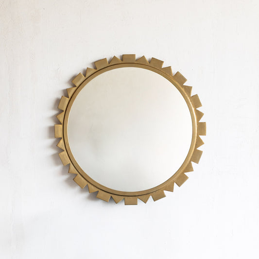 Kyren Antique Round Wall Mirror