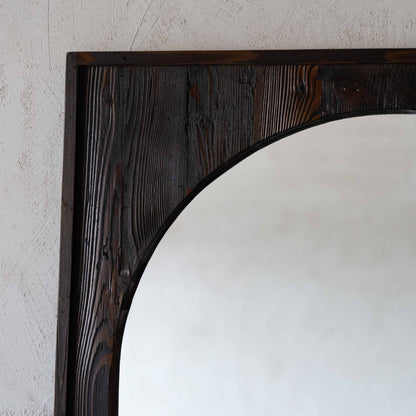 Brown Solid Wood Mirror
