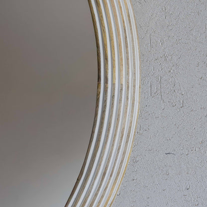 Round White Round Wall Mirror