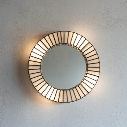 Round Wall Lamp Mirror