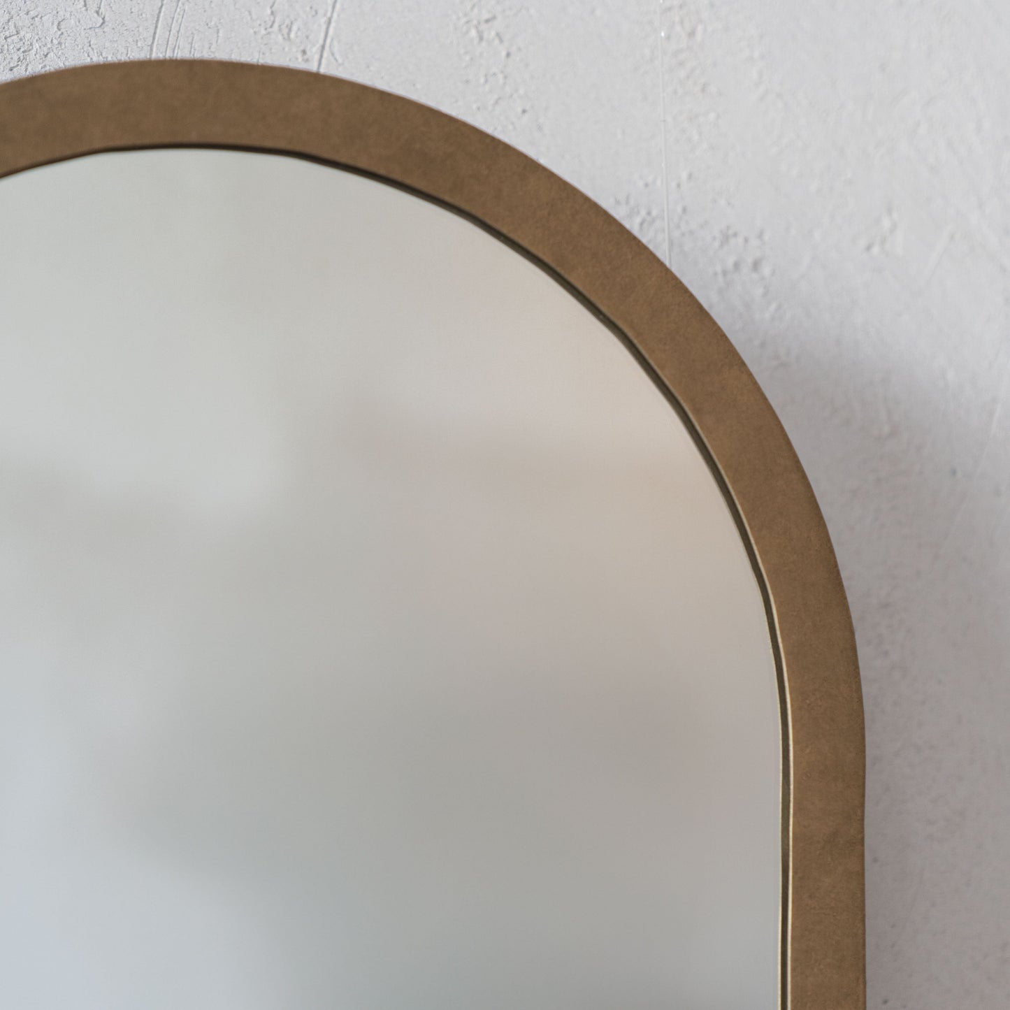 Glow Brass Frame Vintage Curve Wall Mirror