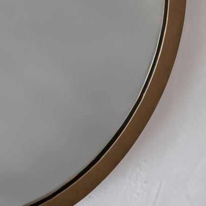 Glow Brass Frame Vintage Curve Wall Mirror