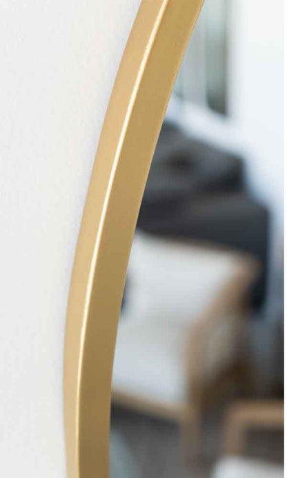 Round Mirror Gold Frame
